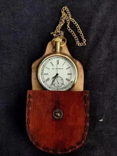 Vintage Antique Brass watch elgin pocket Collectible Brass Pocket Watch GIFT