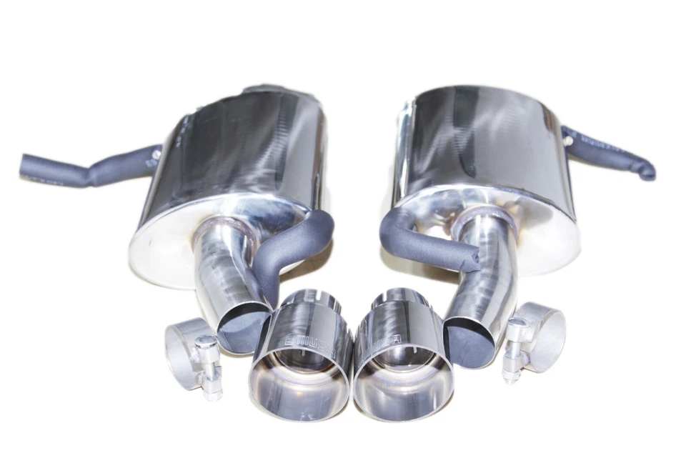 Silenciador SS con puntas para 07-13 BMW E90 E91 E93 335is N54 N55/09 BMW 335i Foto 4 de 4