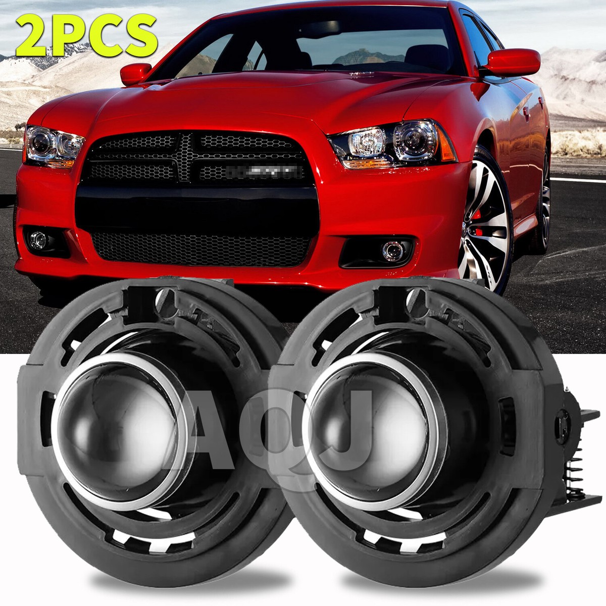 Bumper Fog Lights Driving Lamps Pair For Dodge Charger SRT-8 2012 2013 2014  2015