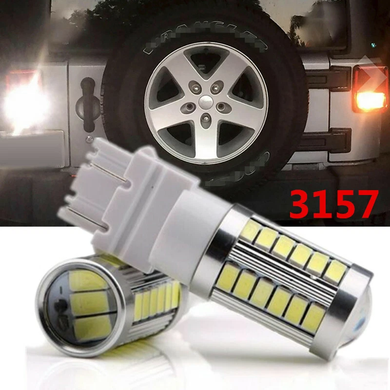 3157 3156 LED Daytime Running Light DRL Bulbs For GMC Sierra 1500 2500 HD 99-06 - Image 2 of 4