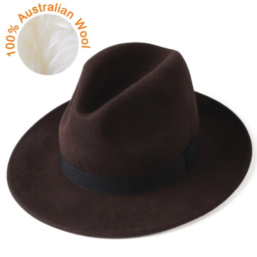 Nine West Wool Felt Telescope Floppy Fedora Hat Brown Rtl $98 Nine West Wool Felt Telescope Floppy Fedora Hat Brown Rtl  main image 3