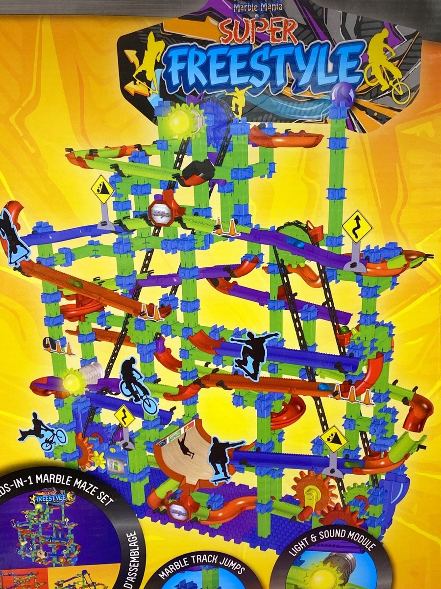 TECHNO GEARS MARBLE MANIA SUPER FREESTYLE Roller-coaster preowned