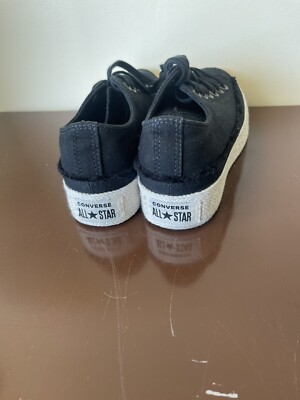 Converse Mens Size 11 White Leather Low Top Casual Sneaker Shoes B1