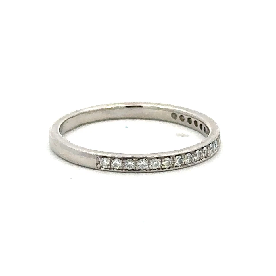 Banda de diamantes Hearts On Fire platino PT950 firma tamaño 5,50 - J034 Foto 2 de 4