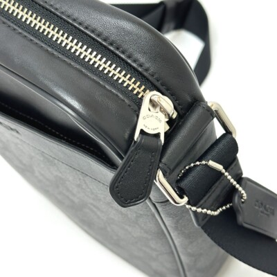 COACH F71764 signature houston Flight Shoulder Bag Leather