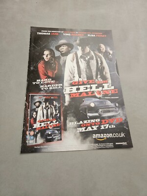 TPEEP282 MAGAZINE ADVERT 11X8'' GIVE 'EM HELL MALONE - THOMAS JANE, ELSA PATAKY 