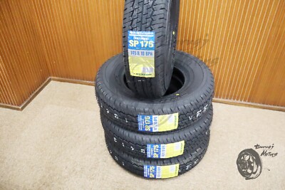 Dunlop SP175 145R10 6PR 145/80R10 10in Summer Tires 4pc Set