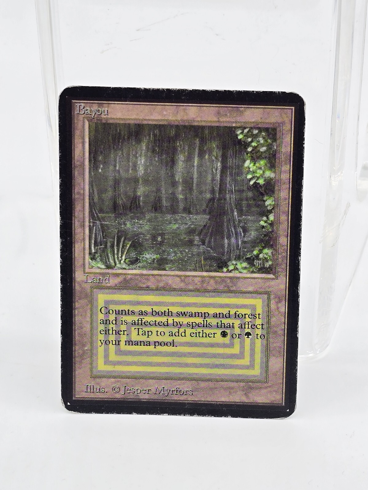 1993 Magic the Gathering Alpha Bayou Dual Land – Heavy Play