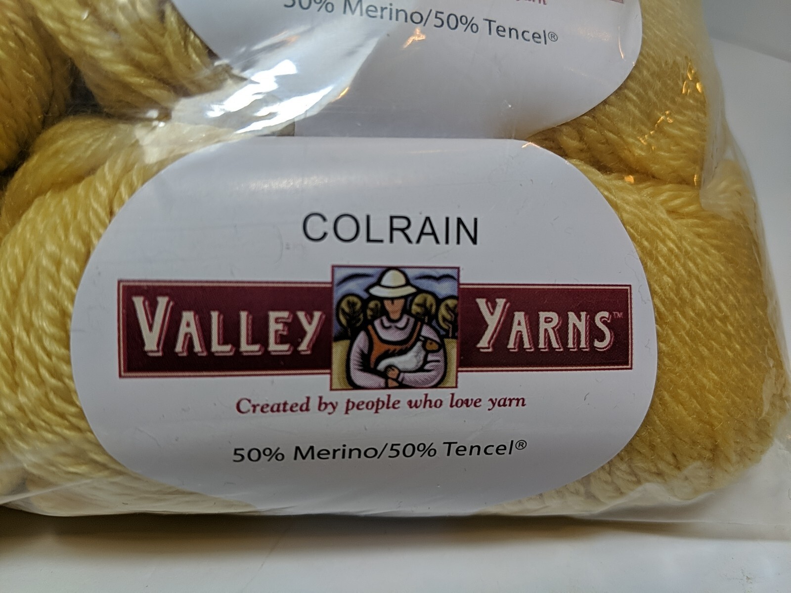 20 Balls 50g eac2 Valley Yarns Colrain Worsted Merino Wool Tencel Straw