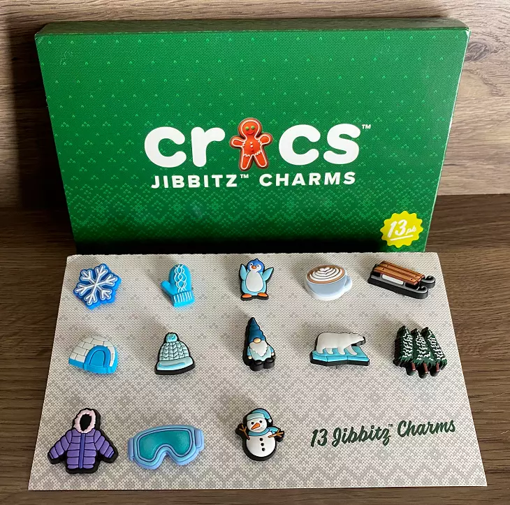 NIB Crocs Jibbitz Winter Wonderland 13 Pack Boxed Charms