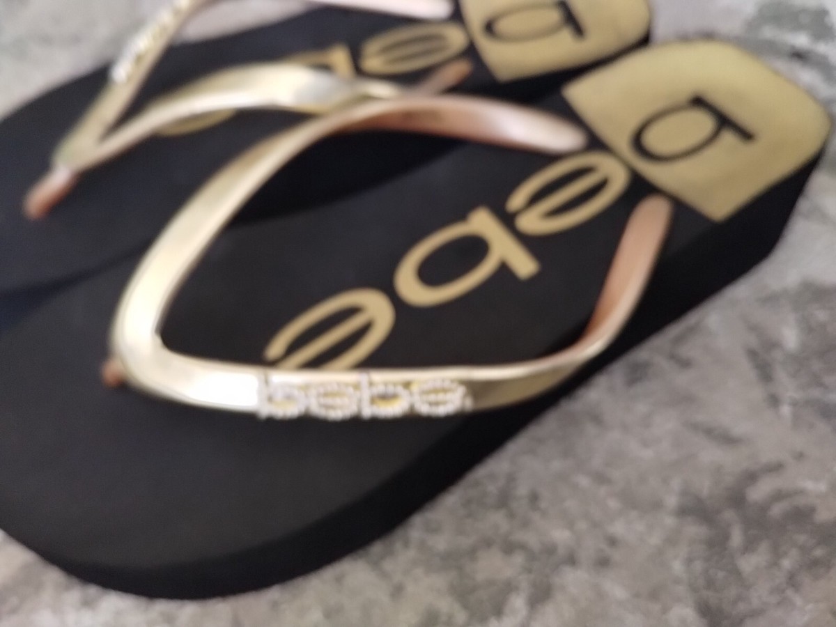Bebe Jeanie Flip Flop Sandals Sz 8 M | eBay
