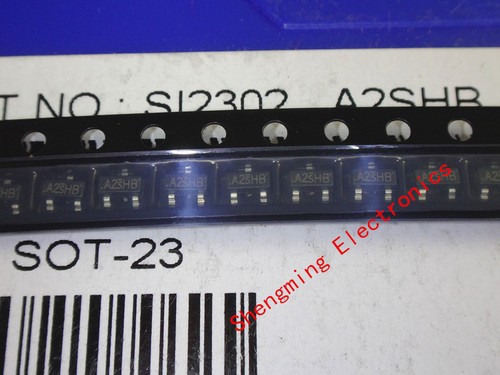 100pcs SI2302 A2SHB SI2302DS SOT-23