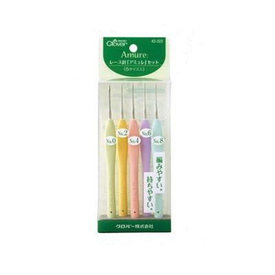 Japan Clover Lace Häkelnadeln Set 5 Stück 0,90-1,75 mm Amure 43-323 JP