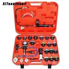 28PCS Car Universal Radiator Pressure Tester Set Vacuum Type Cooling System Test