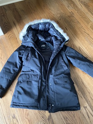 zara fishtail parka