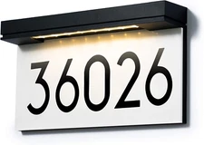 House Numbers for outside Solar Powered, Address Plaques for House, LED Illumina