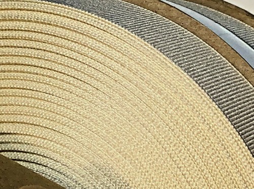 50 YARDS LIGHT IVORY GROSGRAIN RIBBON 7/8" 100% POLYESTER, FLORAL, CRAFTS, USA - Picture 3 of 5