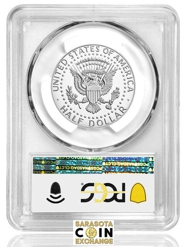 2021 S Silver Kennedy Half Dollar PCGS PR70 DCAM First Day Issue Flag Label 50C - Picture 2 of 2