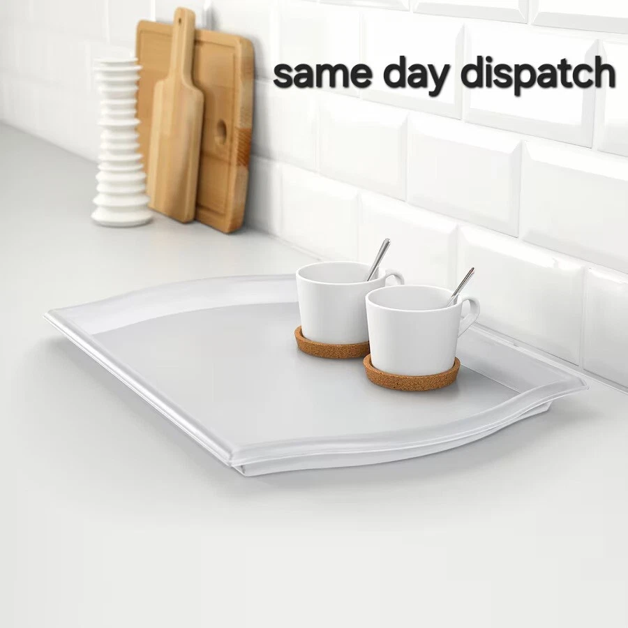 2 x IKEA SMULA Tray, Transparent Receptacle For Serving Food/tea/drinks snacks - Image 3 of 4