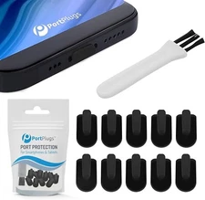 PortPlugs 10-Pack Anti-Dust Plugs Compatible with iPhone 15 14 13 12 11 X XS ...