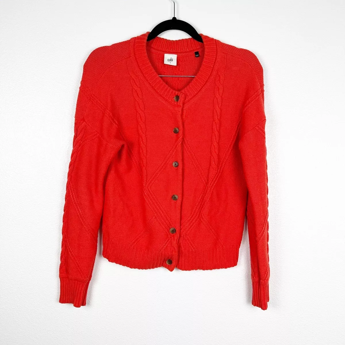 Cabi top cable cardigan