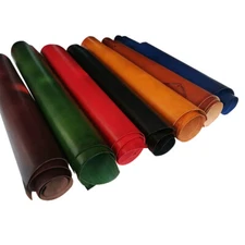 Colors vegetable tanned cowhide leather material glossy surface tochigi style
