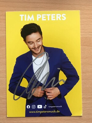 Tim Peters Autogrammkarte orig signiert MUSIK TV #5935