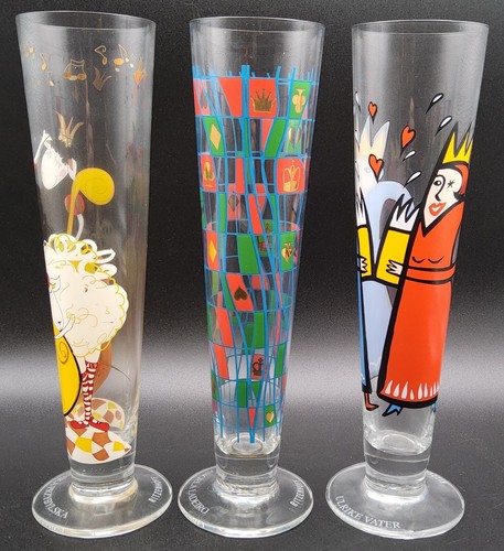 3 vasos de artista de cerveza Ritzenhoff Pilsner: Przybylska, Ladeiro, Father - Imagen 2 de 8