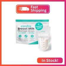 Breast Milk Storage Bags by Cimilre, Leak-Proof Breastmilk Storage Bags, Freeze