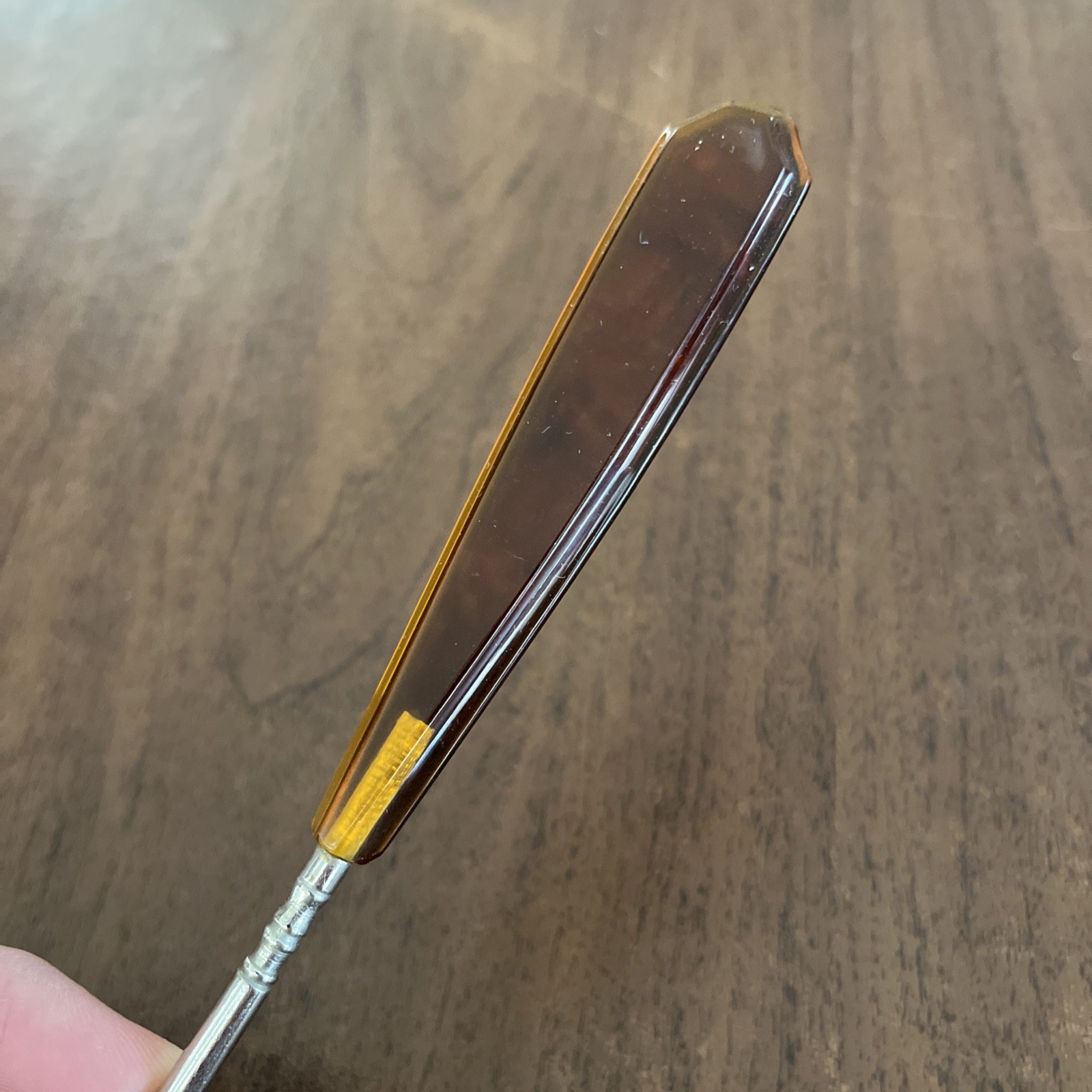 Antique Shoe Button Hook Celluloid - image 2