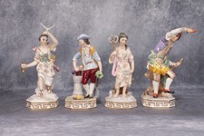Crown Derby Porcelain Allegorical Four Elements Figures Air Earth Water Fire
