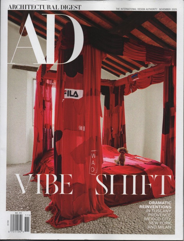 Architectural Digest Vibe Tuscany Provence Mexico New York Milan November 2025