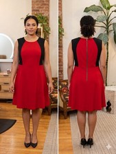 Nine West Women’s Red And Black Dress