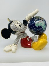 Disney Arribas Brothers Mickey Holding Globe Ltd Ed Jeweled Swarovski Figure