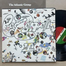 LED ZEPPELIN III 1970s Monarch Press Complete Working Wheel+ Original Sleeve!