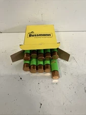 New Box of 10 Bussmann Fusetron Energy Efficient FRS-R-10 Fuse