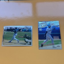 KEN GRIFFEY JR LOT (2) 1999 Topps Chrome #100 & #224 Mariners MLB HOF NMMT COND