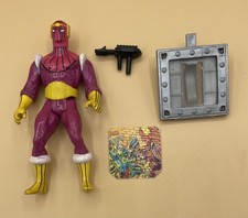 1984 Mattel Marvel Secret Wars Baron Zemo Figure with Belt, Shield & Gun 