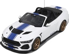 2025 Ford Mustang Super Snake Coupe White/Blue 1:18 by GT Spirit