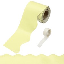 Bulletin Board Borders, 32.8ft Light Yellow Border