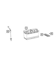 Genuine Mopar Battery Hold Down Bracket 68248657aa