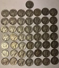 90% Silver Mercury Dime 50-Coin Roll Avg Circ# 2