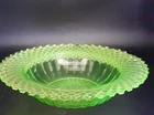Vintage Anchor Hocking Miss America Pattern Uranium 6" Berry Bowl