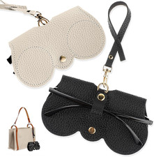 2 Pcs Soft Leather Sunglasses Bag Soft Felt E...