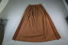 Vintage Circle T Western Skirt Womens 3/4 Brown Cowgirl Prairie Farm Cottage 90s