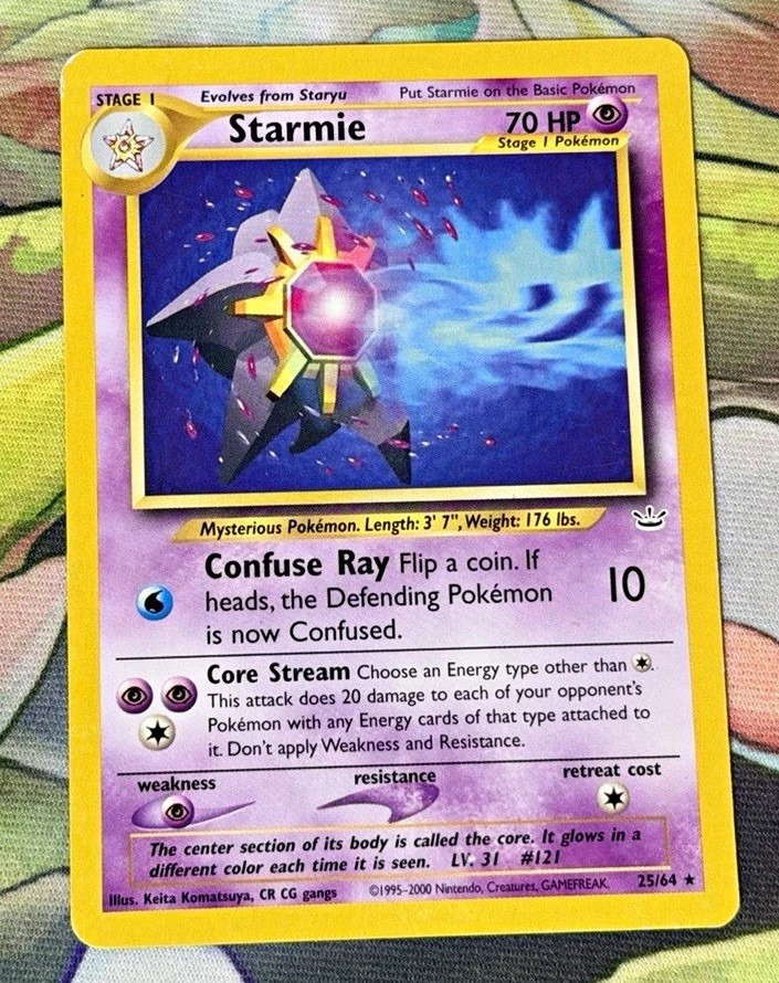 The Pokémon Company Starmie 25/64 Neo Revelation Unlimited Rare Regular ENG MP