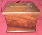 Antique Solid Burl Wood Magic Cigarette Dispenser Box! Works! Figure it Out!