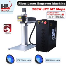 200W JPT MOPA M7 Fiber Laser Marking Machine with 300*300 175*175mm & Lightburn