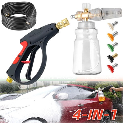 #ad #ad Foam Cannon Bottle 1 4quot;Quick Connect Snow Gun Lance Sprayer Pressure Washer Hose $42.98