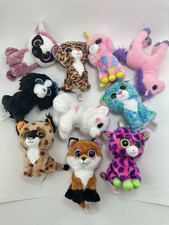 Ty Beanie Boos Lot of 10 Assorted: Giraffe, Unicorn, Cheetah, Fox, Lemur, Etc